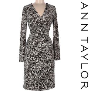 Ann Taylor - leopard print wrap dress